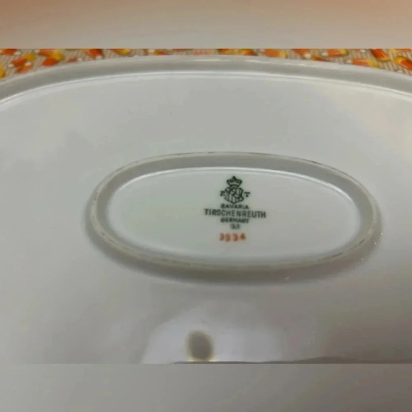 Vintage Bavaria Tirschenreuth 33 Germany Platter 3934. Floral Pattern pristine - Picture 5 of 7